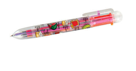 Scented Cute Multiple Tip Colored Pens - Shuttle Pen with 6